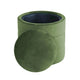 Pero Storage Ottoman | 18’’ Round Removable Lid | Rich Green Velvet BM334102