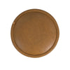 Pero Storage Ottoman | 18’’ Round Removable Lid | Brown Faux Leather BM334104