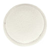 Pero Storage Ottoman | 18’’ Round Removable Lid | White Boucle Fabric