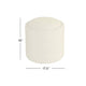 Pero Storage Ottoman | 18’’ Round Removable Lid | White Boucle Fabric