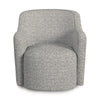 Kopi Swivel Accent Club Chair | Cream n Gray Boucle | Curved Backrest BM334110