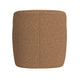 Kopi Swivel Accent Club Chair | Light Tan Brown Boucle Curved Backrest