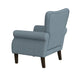 Mowo Accent Armchair | Classic Button Tufted Back | Blue Woven Fabric BM334113