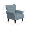Mowo Accent Armchair | Classic Button Tufted Back | Blue Woven Fabric BM334113