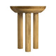 Yiro Side Table | 18’’ Brown Mango Wood Top | Three-Legged Design