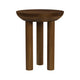 Yiro Side Table | 18’’ | Dark Brown Mango Wood | Three-Legged Design