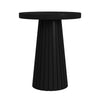 Waka Side Table | 18’’ | Black Mango Wood Top | Minimalistic Design