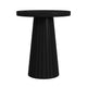 Waka Side Table | 18’’ | Black Mango Wood Top | Minimalistic Design