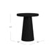 Waka Side Table | 18’’ | Black Mango Wood Top | Minimalistic Design