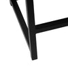 Toko Backless Counter Height Stool | Tan Brown Polyester | Black Metal