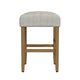 Mola Backless Counter Height Stool | Cream Green Pattern | Honey Brown BM334138
