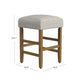 Mola Backless Counter Height Stool | Cream Green Pattern | Honey Brown BM334138