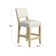 Bowo Counter Stool Chair | Cream n Blue Stripes | Brown Hardwood Legs BM334141