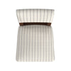 Bowo Counter Stool Chair | Cream n Black Stripes | Brown Hardwood Legs BM334142