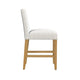 Relo Counter Height Stool Chair | Cream Polyester | Mini Grid Pattern BM334149
