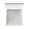 Relo Counter Height Stool Chair | Cream Polyester | Mini Grid Pattern BM334149