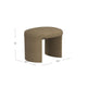 Max Ottoman Footstool with Saddle Seat | Mocha Brown Boucle | 24’’ BM334159