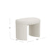 Max Ottoman Footstool with Saddle Seat | Cream White Boucle | 24’’ BM334160