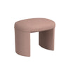 Max Ottoman Footstool with Saddle Seat | Blush Pink Boucle | 24"