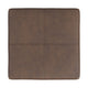 Kai Ottoman Footstool | Brown Faux Leather | Gold Metal | 18’’ Square BM334171