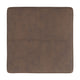 Kai Ottoman | Brown Faux Leather and Gold Metal | 28’’ Square BM334173