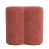Ace Accent Ottoman with Fun Clover Shape and Pink Chenille | 18’’ BM334175