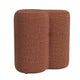 Ace Accent Ottoman with Clover Shape and Rust Orange Chenille | 18’’ BM334176
