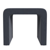 Ari Ottoman Footstool | Arc Shape with Steel Blue Velvet | 22’’