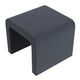 Ari Ottoman Footstool | Arc Shape with Steel Blue Velvet | 22’’