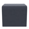 Ari Ottoman Footstool | Arc Shape with Steel Blue Velvet | 22’’