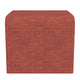 Ari Ottoman Footstool | Arc Shape with Rich Pink Chenille | 22’’ BM334180