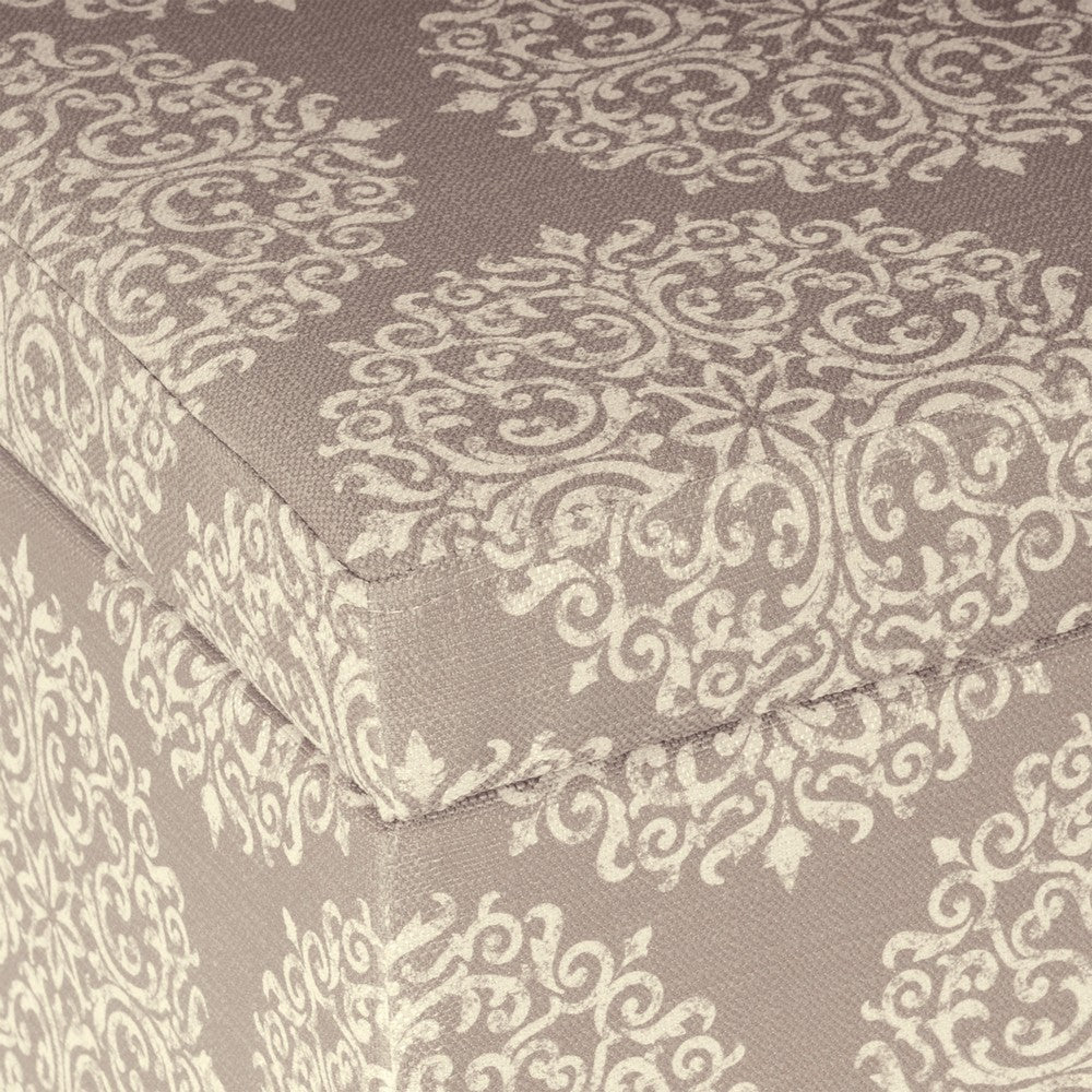 Ben Storage Bench Ottoman | Light Brown Medallion Design | 36’’ BM334189