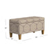 Ben Storage Bench Ottoman | Light Brown Medallion Design | 36’’ BM334189