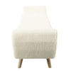 Rae Storage Bench Ottoman with Arms | Cream Sherpa | Brown | 60’’ BM334195