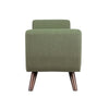 Rae Storage Bench Ottoman with Arms | Olive Green Woven Fabric | 60’’ BM334198