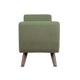 Rae Storage Bench Ottoman with Arms | Olive Green Woven Fabric | 60’’ BM334198