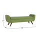 Rae Storage Bench Ottoman with Arms | Olive Green Woven Fabric | 60’’ BM334198
