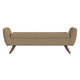 Rae Storage Bench Ottoman with Arms | Light Brown Boucle | 60"