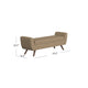 Rae Storage Bench Ottoman with Arms | Light Brown Boucle | 60"