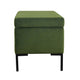 Ray Storage Bench Ottoman | Forest Green Velvet | Metal Legs | 32’’ BM334203