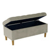 Sol Storage Bench Ottoman | Tan Beige Velvet | Brown | 40’’
