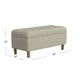 Sol Storage Bench Ottoman | Tan Beige Velvet | Brown | 40’’