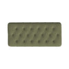 Sol Storage Bench Ottoman | Light Sage Green Velvet | Brown | 40"