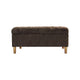 Sol Storage Bench Ottoman | Chocolate Brown Velvet | Wood | 40’’