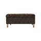 Sol Storage Bench Ottoman | Chocolate Brown Velvet | Wood | 40"