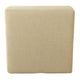 Leo Square Storage Ottoman with Plush Tan Brown Woven Fabric | 28’’