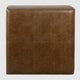 Leo Square Storage Ottoman | Distressed Brown Faux Leather | 28’’