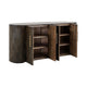 Eray Sideboard Buffet Cabinet Console | 4 Doors | Black Mango Wood BM334238