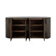 Eray Sideboard Buffet Cabinet Console | 4 Doors | Black Mango Wood BM334238