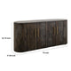 Eray Sideboard Buffet Cabinet Console | 4 Doors | Black Mango Wood BM334238